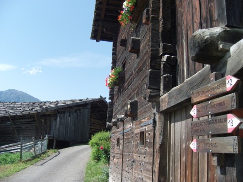 Beschilderung an einer alten M�hle