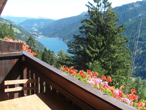 Blick vom Balkon der beiden Wohnungen